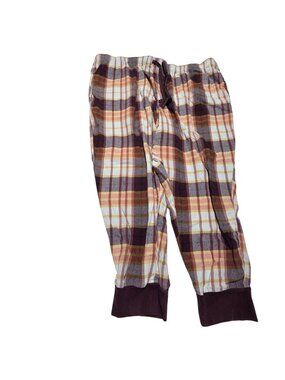 Old Navy Pajama Pants Plus Size 3X Burgundy Plaid Lounge PJs Sleepwear Sleep